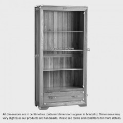 Chamfer Tall Bookcase with Drawers