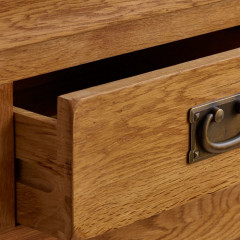French Rustic Solid Oak Hutch Dresser