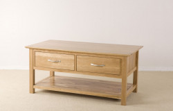 Cambridge Solid Oak Coffee Table With Drawers