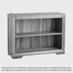 Chamfer Small Bookcase with Shelf