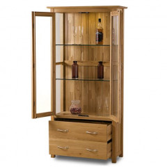 Cambridge Solid Oak Display Cabinet