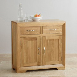Chamfer Natural Solid Oak Small Sideboard