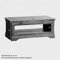 French Rustic Solid Oak Coffee Table