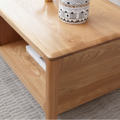 Seattle Natural Solid Oak Coffee Table