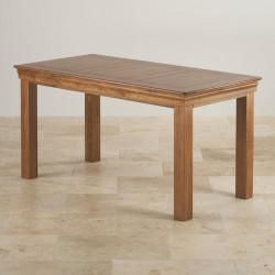 French Rustic Solid Oak 1.5M Dining Table